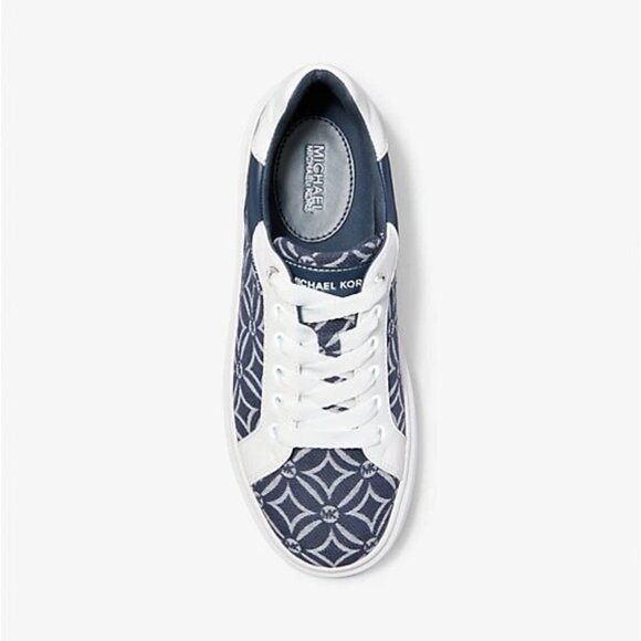 Michael Kors Romey Logo Jacquard Platform Sneaker - Picture 3 of 4